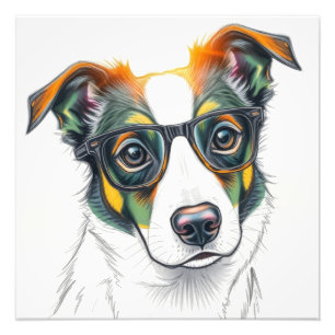 Foto Perro genial con gafas de sol