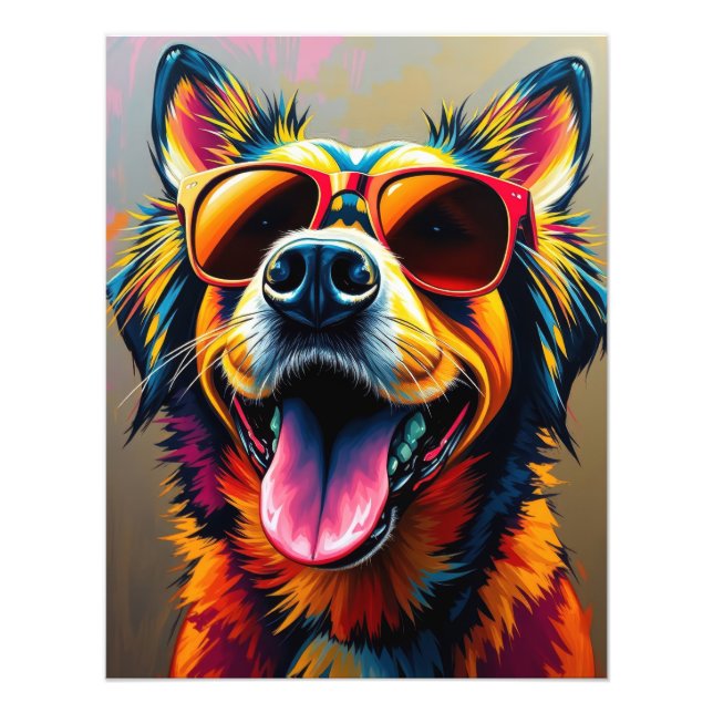 Foto Perro genial con gafas de sol (Frente)