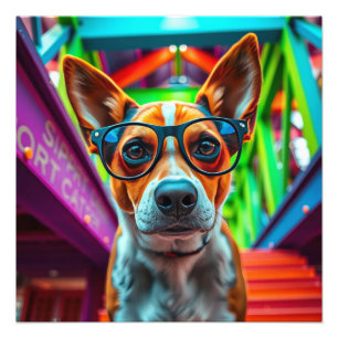 Foto Perro genial con gafas de sol