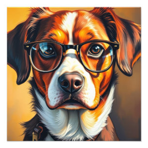 Foto Perro genial con gafas de sol
