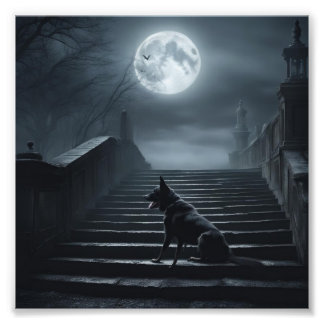 Foto Perro negro de Whitby dando los 199 pasos