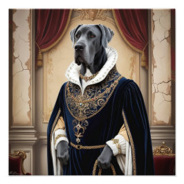 Foto Perro Regal con atuendo renacentista - Arte Digita