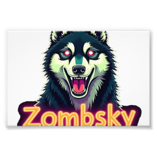 Foto Perro Zombie Husky Siberiano Sibe Halloween Esenci