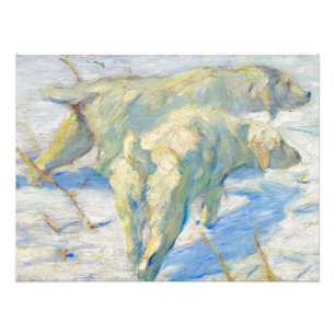 Foto Perros siberianos en la nieve de Franz Marc