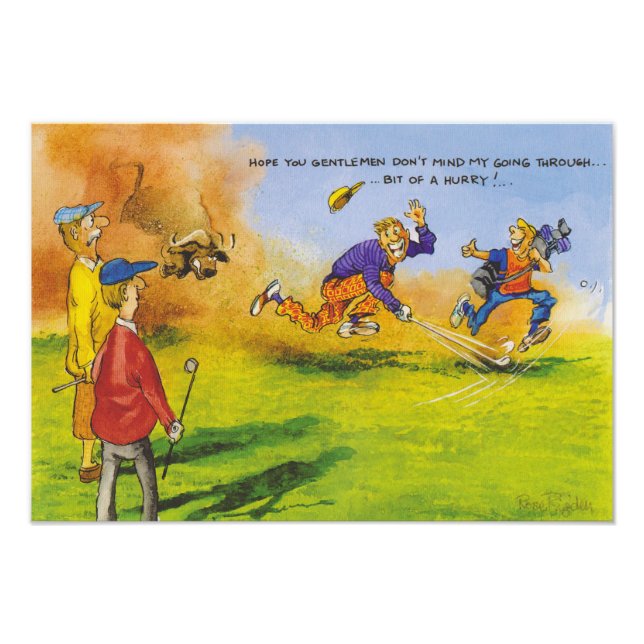 Foto Persecución divertida de golf (Frente)