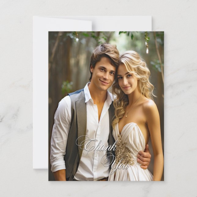 Foto personal, tarjeta de agradecimiento (Anverso)