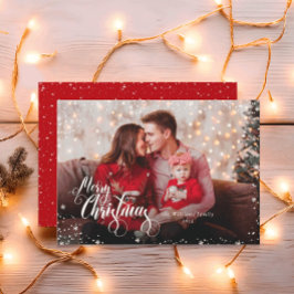 Foto personal Tarjeta navideña de navidad roja