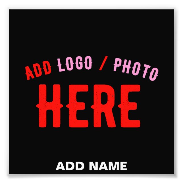 FOTO PERSONALIZABLE MODERNO ESTILO NEGRO VERIFICADO MAR (Frente)