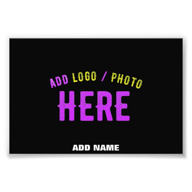 FOTO PERSONALIZABLE MODERNO ESTILO NEGRO VERIFICADO MAR (Frente)