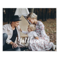 Foto personalizada con apellido y año de fundación