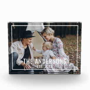 Foto personalizada con apellido y año de fundación