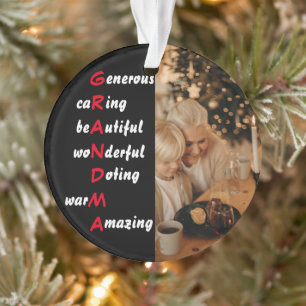 Foto personalizada con el ornamento de cita de la