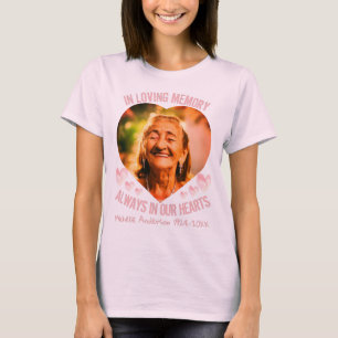 foto personalizada con forma de corazón y camiseta