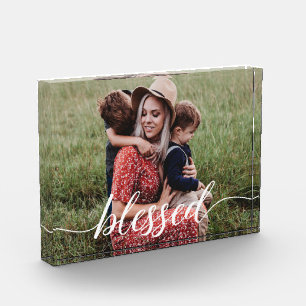 Foto personalizada con guión bendecido por la fami