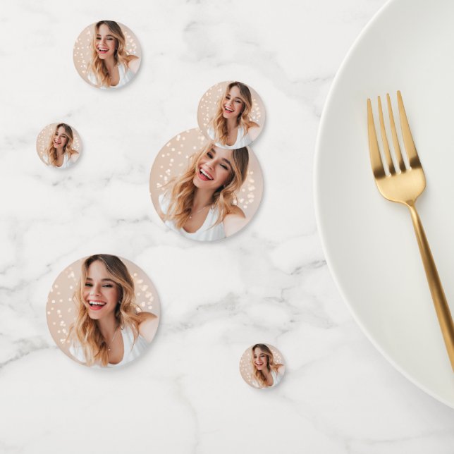 Foto personalizada Confetti por cumpleaños número  (Grupo)