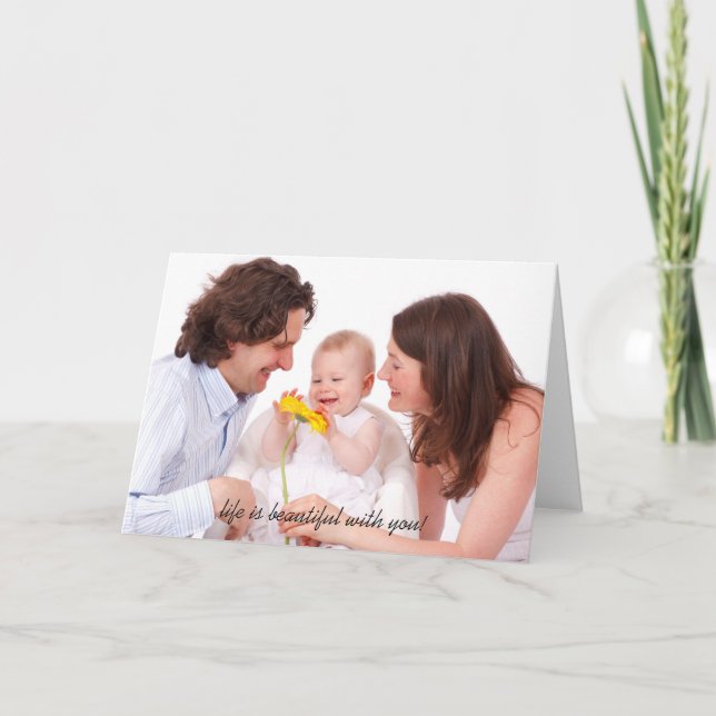 Foto personalizada Cree su propia tarjeta (Anverso)