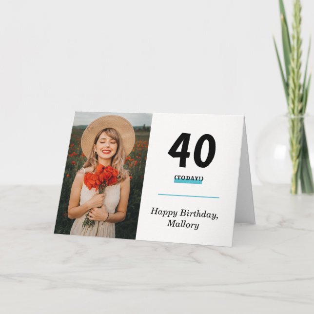 Foto personalizada Cualquier tarjeta de cumpleaños (Anverso)