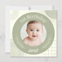 Foto personalizada cumpleaños 1 año - Imán persona