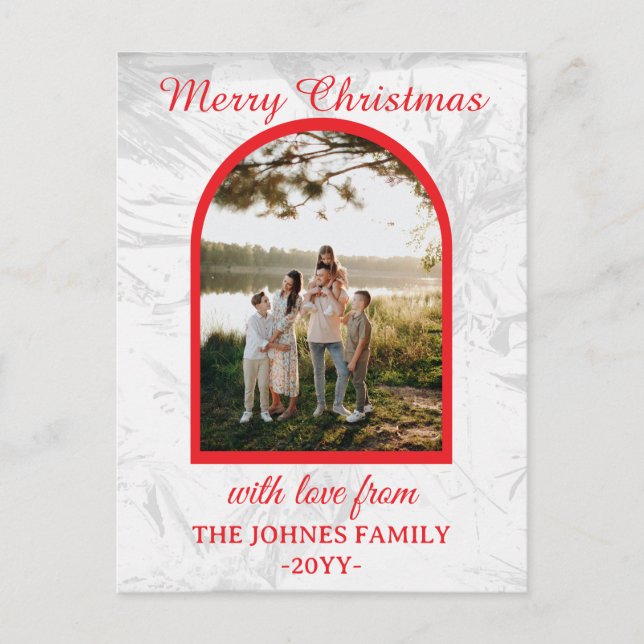 Foto personalizada de Feliz Navidad (Anverso)