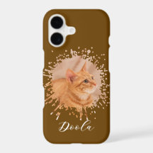 Foto personalizada de gato atigrado naranja adorab