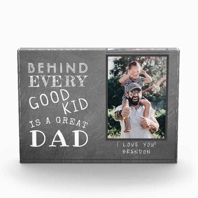 Foto personalizada de gran papá con niño (Anverso)