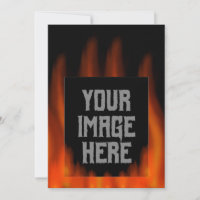 Foto personalizada de incendio épico