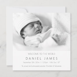 Foto personalizada de Invitación infantil moderna