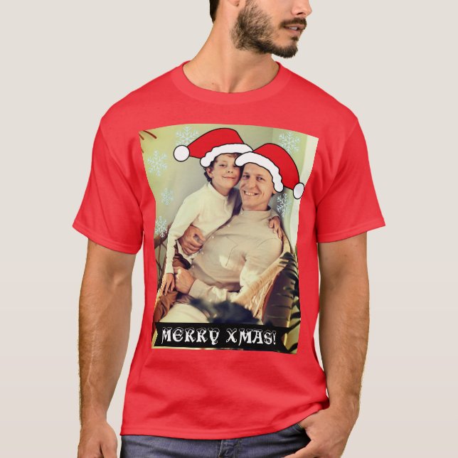 Foto personalizada de la camiseta del gorra de San (Anverso)