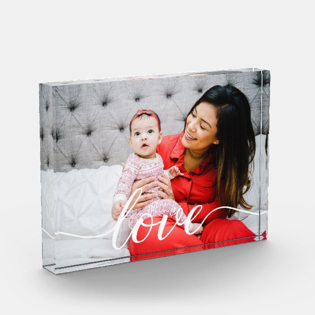 Foto personalizada de la familia de amor familiar (Izquierda)