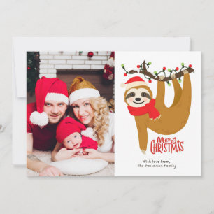 Foto personalizada de Merry Christmas Sloth