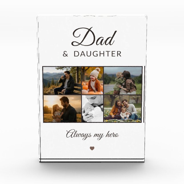 Foto personalizada de papá e hija (Anverso)
