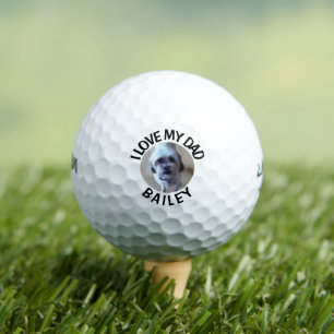 Foto personalizada de perro en pelota de golf 'Amo
