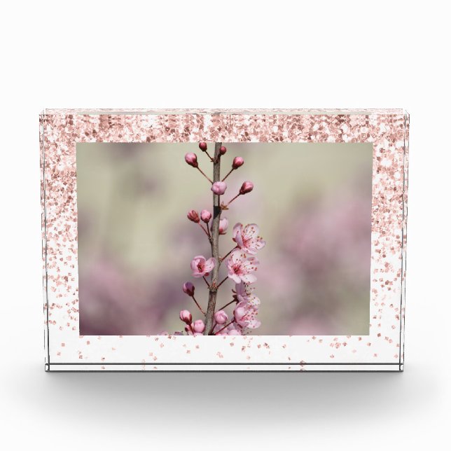 Foto personalizada de Purpurina de espárragos rosa (Anverso)