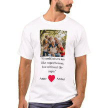 Foto personalizada del abuelo, camiseta