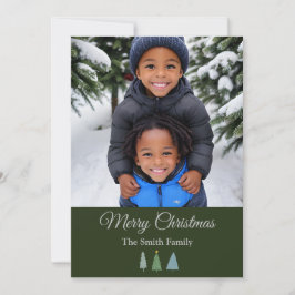 Foto personalizada del árbol de Navidad verde