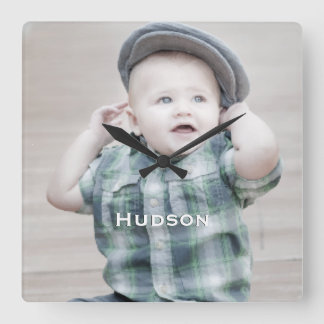 Foto personalizada del bebé para el reloj de pared