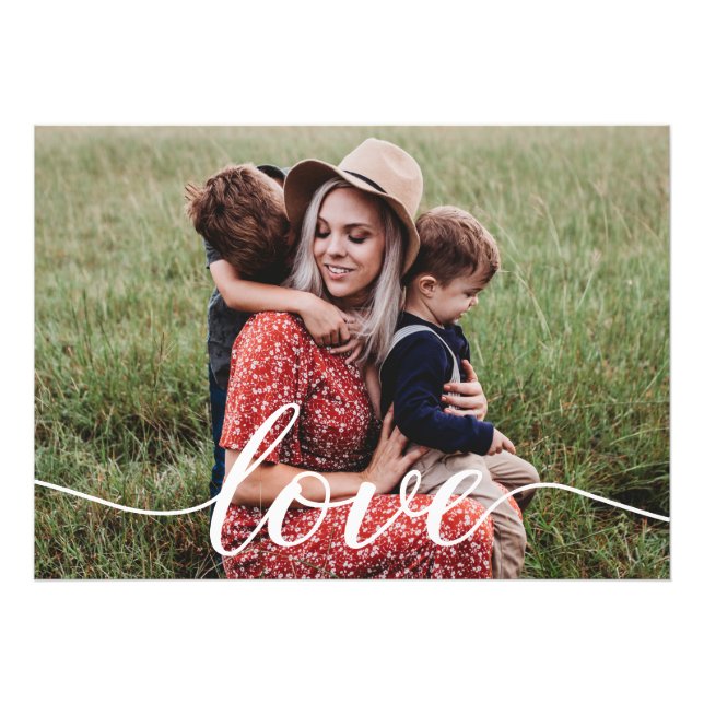 Foto personalizada del guión de amor familiar (Frente)