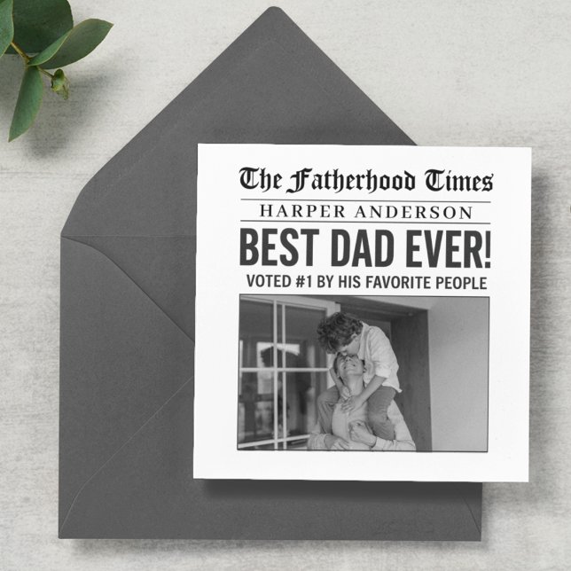 Foto personalizada del mejor periódico de papá (Subido por el creador)