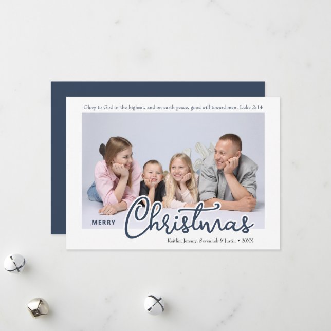Foto personalizada Feliz Navidad Versículo de la B (Anverso/Reverso In Situ)