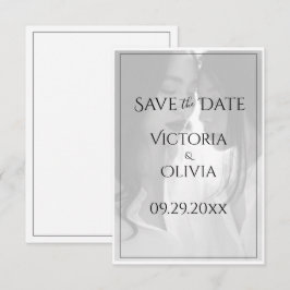 Foto personalizada Gay Lesbian Gay Save the Date