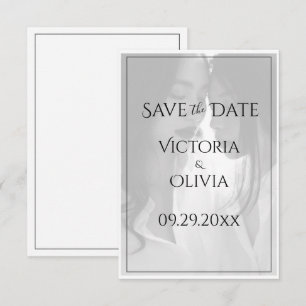 Foto personalizada Gay Lesbian Gay Save the Date