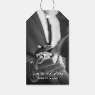 Foto Personalizada Gracias Boda Etiqueta De Regalo