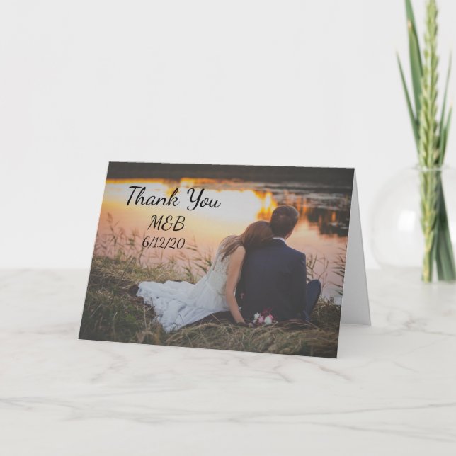 Foto personalizada Gracias Notas para Boda (Anverso)