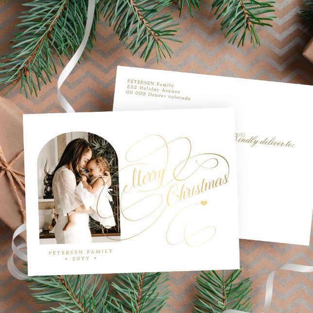 Foto personalizada Guión elegante de Feliz Navidad (Subido por el creador)