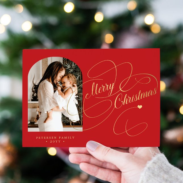 Foto personalizada Guión elegante de Feliz Navidad (Subido por el creador)