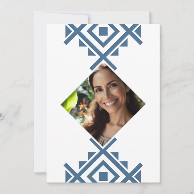 Foto Personalizada Invitación de 40 Años Azteca (Anverso)