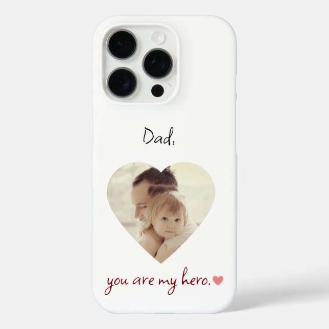 Foto personalizada Iphone 16 Pro Funda para papá (Reverso )