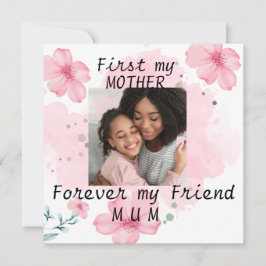 Foto personalizada Mamá cita tarjeta de Día de la