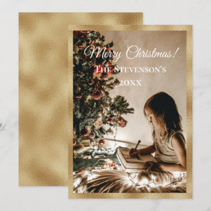 Foto personalizada Oro Feliz Navidad