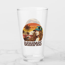Foto personalizada retro de la playa tropical de l